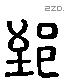 郅 Liushutong characters