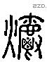 爝 Liushutong characters