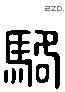 骆 Liushutong characters