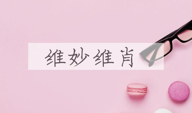 成语维妙维肖是什么意思？