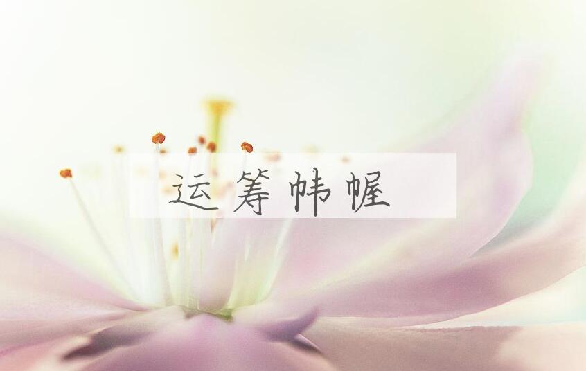 成语运筹帏幄是什么意思？