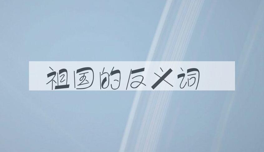 用祖国造句