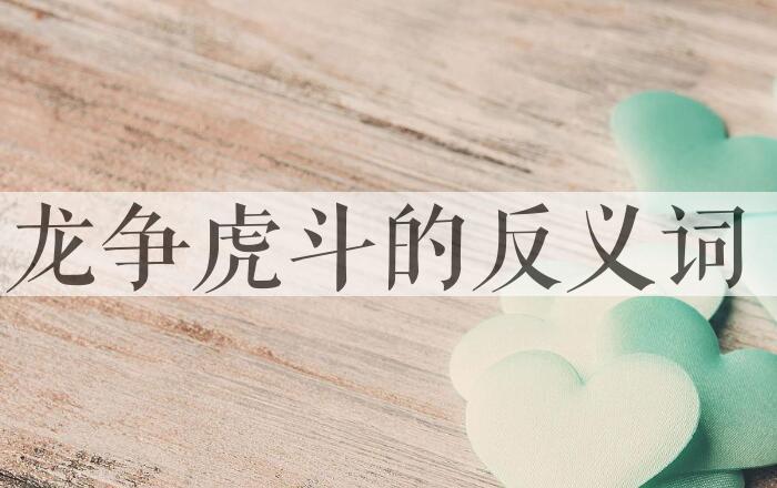 用龙争虎斗造句