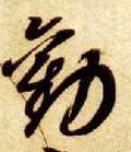 勸字的其他书法字体