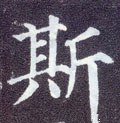 斯字的其他书法字体