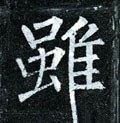 雖字的其他书法字体