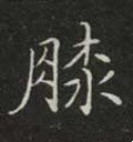 厀字的其他书法字体