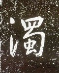 濁字的其他书法字体