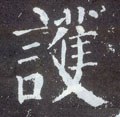 护字的其他书法字体