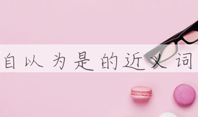 用自以为是造句