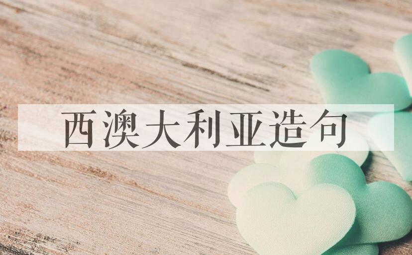 用西澳大利亚造句